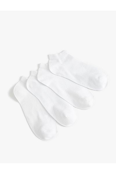 Koton Set de șosete de bază 4 piese papuci multicolori