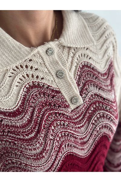 Fanori Woman GÂT POLO GÂT PIETRE PULOVER TRICOTAT