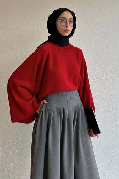 Moca Red Knitwear Sweater