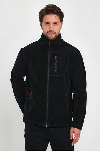 BASTI0 Unisex Men's Women's Outdoor Pocket Full Zipper Fleece