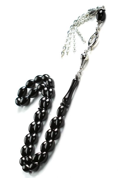 TESBİHCİBABA Moon Star Model Clamping Amber Rosary