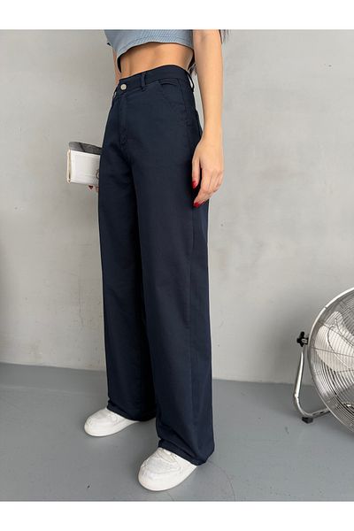 alanora Women's High Waist Lycra Stretchy Wide Leg Palazzo Pants