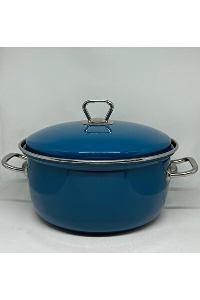 EMAYYE EMAYE EVİM 24 CM 3.3 LİTRE YEŞİL EMAYE KIZARTMA TENCERESİ