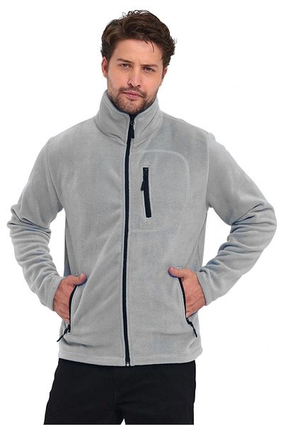 BASTI0 Unisex Men's Women's Outdoor Pocket Full Zipper Fleece