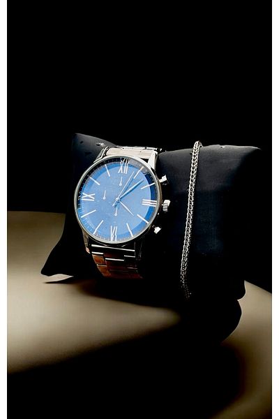 pullmarkt Men's Bracelet + Men's Wrist Watch