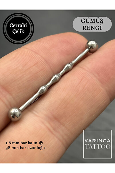 Karınca Piercing Boğum Cerrahi Çelik Industrial Piercing Köprü Piercing