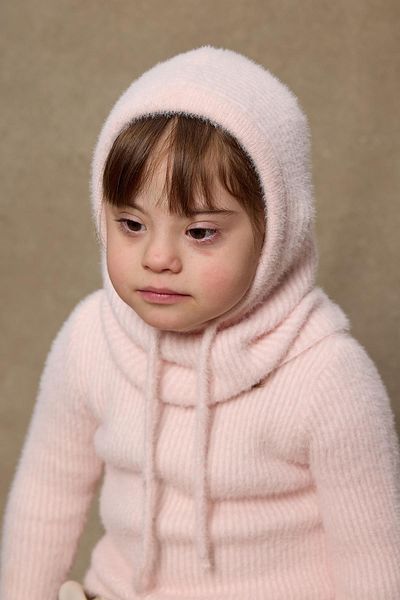 Fahhar Kids Pink Soft Balaclava Beret