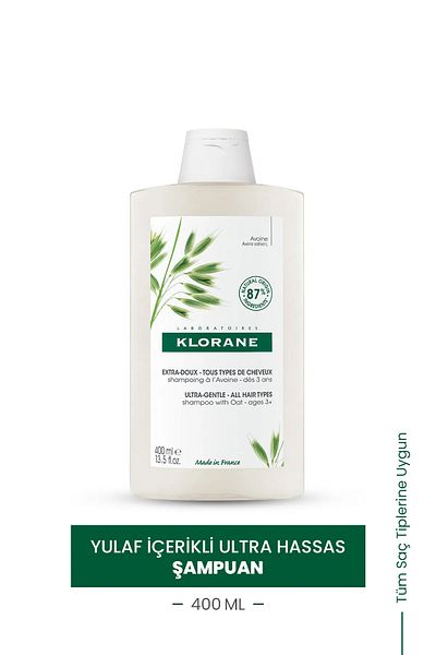 Klorane Ultra Sensitive Hafer-Shampoo – 400 ml