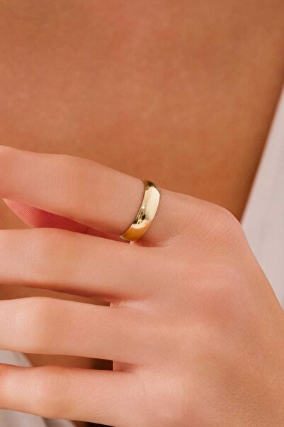 ZEYNEPLİ GOLD 14 Ayar Altın 5mm Alyans Yüzük