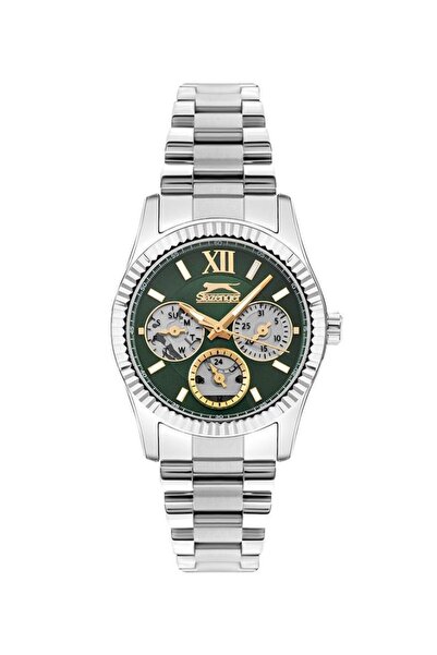 Slazenger Sl.09.2317.4.03 ساعة يد نسائية بمينا أخضر