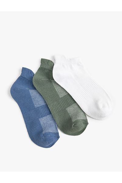 Koton Set de 3 șosete colorate cu modele geometrice