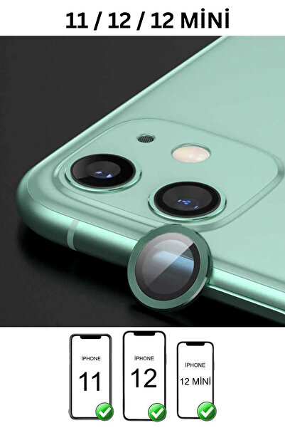 favorscase Iphone 11 / 12 / 12 Mini Uyumlu Kamera Koruma Renkli Lens Koruyucu...