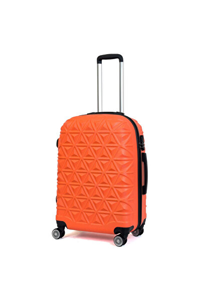 Reymond Luggage Piramit Desen ABS Seyahat Valizi, Canyon Serisi,  Turuncu - O...