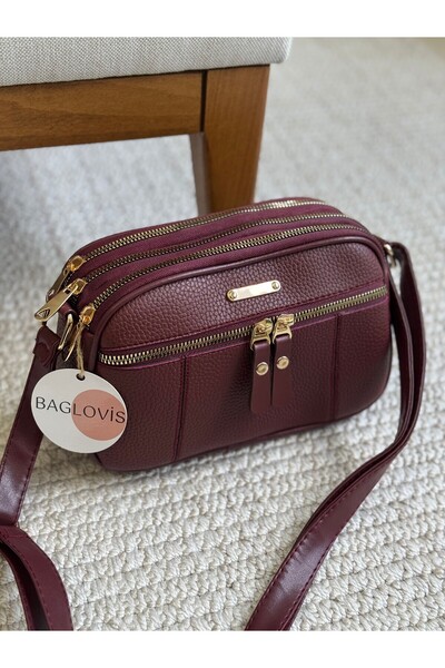 Sargınlar GEANT DE UMAR DE DAMA ROSU Claret CU FERMOAR IN FATA SI MULTIE BUSTI