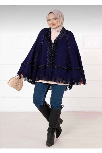 eslem butik Mother Winter Furry Poncho
