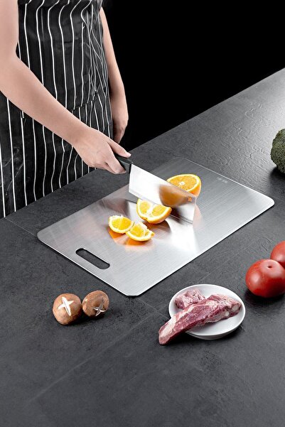 Chavin 46X30 Antibacterial Large Cutting Board - 304 Thick Steel Chopping Cin859