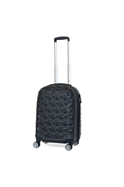 Reymond Luggage Piramit Desen ABS Seyahat Valizi, Canyon Serisi,  Siyah - Kab...