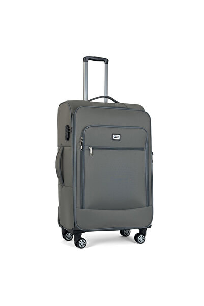 Reymond Luggage Kumaş Yüzeyli Oasis Serisi Seyahat Valizi, Büyük Boy - Gri