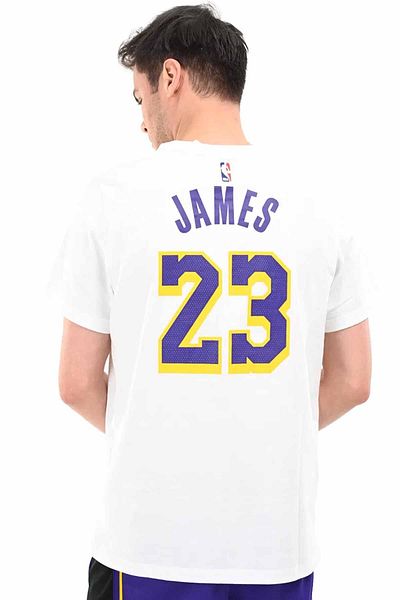 Nike Κίτρινο ανδρικό μπλουζάκι μπάσκετ Los Angeles Lakers NBA