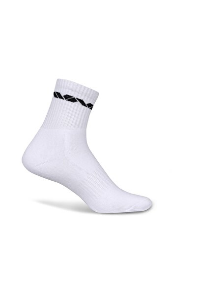 Nivia Grip Mid Calf Sports Socks (White) | Cotton | Light Weight | Comfortable | Stylish | Casual