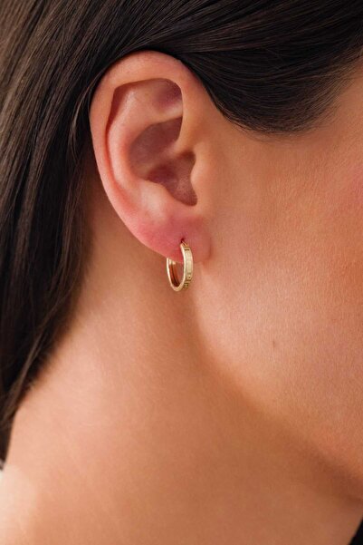Zeynepli gold & jewelry 14 Ayar Altın S VRSCE Küpe