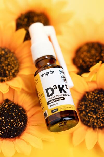 anocin Vitamin D3 K2 Vitamin E - 1000 Iu 2ml Mcg Drops 20ml