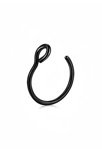Chavin Black Steel Ring - Nose Speed Threading Piercing Ev26sy