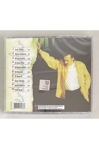 Plakevi İzmir Ferdi Tayfur Durun Ayaklarım Cd (ZERO ORIGINAL CD IN JELATIN) Not Vinyl !