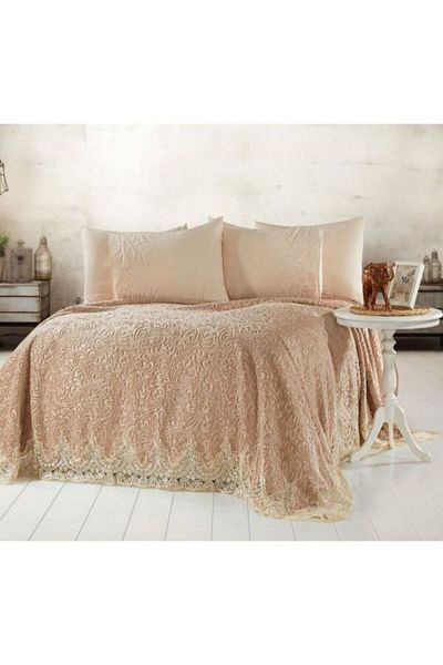 GOLDEN HOME Lacy Blanket Set 6 Pieces
