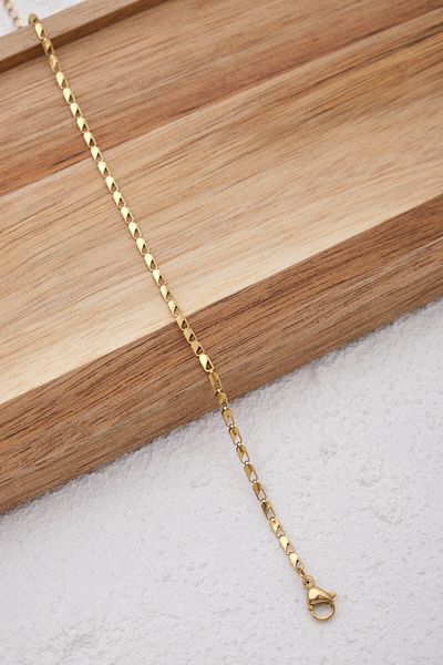 ESBAFLOR Minimal Tarnish Stainless Steel Fine Parrot Chain - 22+4cm 2mm