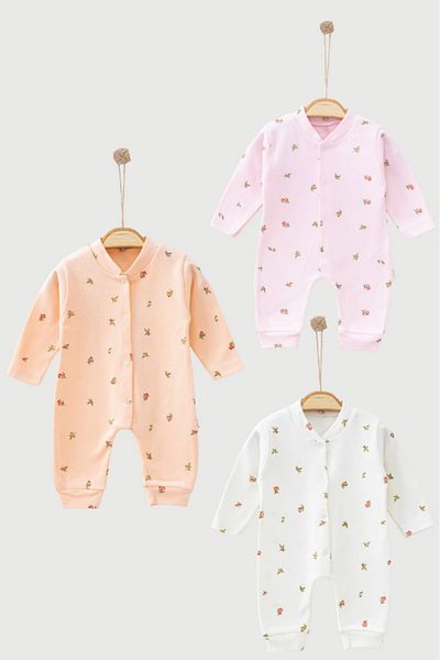 Bamoola 100% Cotton Tulip Patterned 3-Piece Jumpsuit