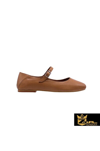 Zaim Kundura Women's Tan Genuine Leather Shoes 505320101 -1