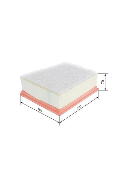 Bosch Air Filter [Renault Megane Iv 1.5 Dci/1.6 Dci 2015 -] Gnzrz