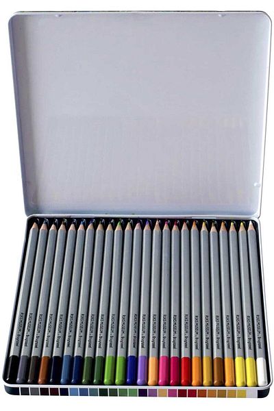 Bruynzeel Rijks Museum Aquarell Paint Pen Set - 24 Colored Metal Box