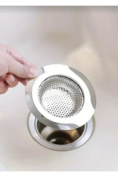 UYT LİFE 9 cm Stainless Steel Kitchen Sink Strainer Anti Clogging Drain Stopper