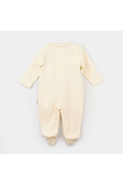 Bibaby Ecru Blue Sun Lets Sail Baby Romper