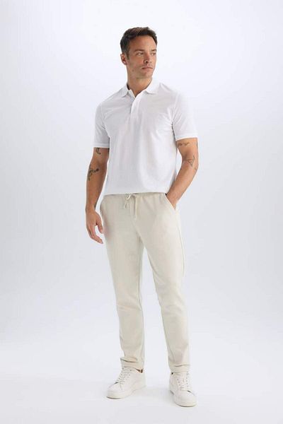 DeFacto New Season Jogger Pants Basic ίσια μέση με κορδόνια ίσια πόδι με τσέπες