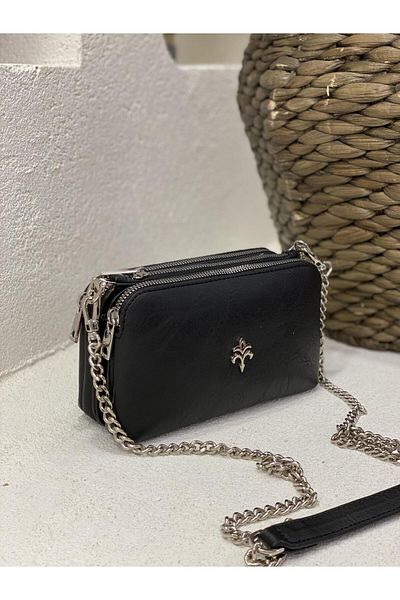Jacquline Im464 Chain Strap Mini Women's Leather Bag