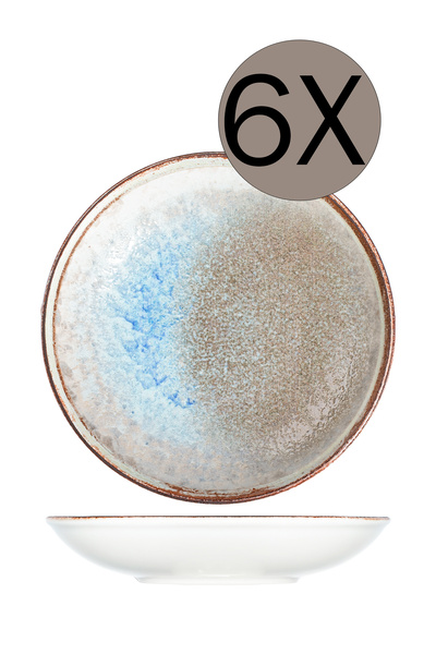 İD FİNE ID FINE Porselen Delta Valle Çukur Tabak 20 cm 550 cc 6'lı Takım 20176-121120