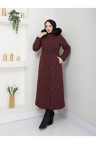 Doque Araboy 125 cm Inflatable Quilted Women's Winter Coat Hoodie 67047