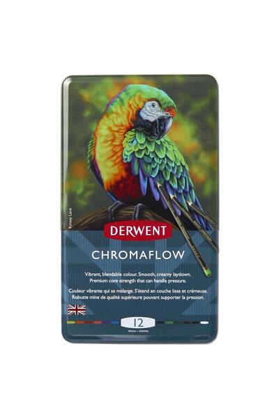 Derwent Chromaflow Profesyonel Kuruboya Kalem Seti 12 Renk