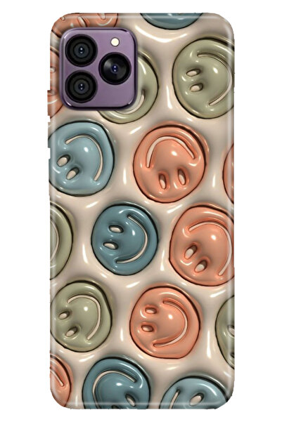 HİKİNG A41 Uyumlu Kılıf Desenli TPU Cover Silikon Smiling