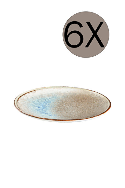 İD FİNE ID FINE Porselen Delta Lona Düz Tabak 19 cm 6'lı Takım 20176-111019