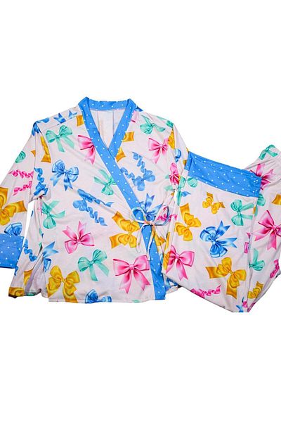 bella bonita Set de pijamale din bumbac încrucișat
