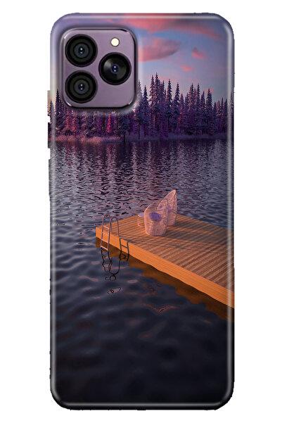 HİKİNG A41 Uyumlu Kılıf Desenli TPU Cover Silikon Romantik Rıhtım