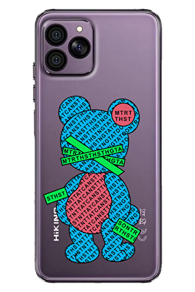 HİKİNG A41 Uyumlu Kılıf Desenli TPU Cover Silikon Kayıp Ayıcık