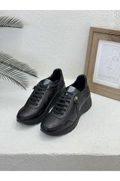 Mammamia D24YA-3680 PANTOFI SPORT ORTOPEDICI PIELE VERITĂȚI CU șireturi și detaliu cu fermoar FEMEI