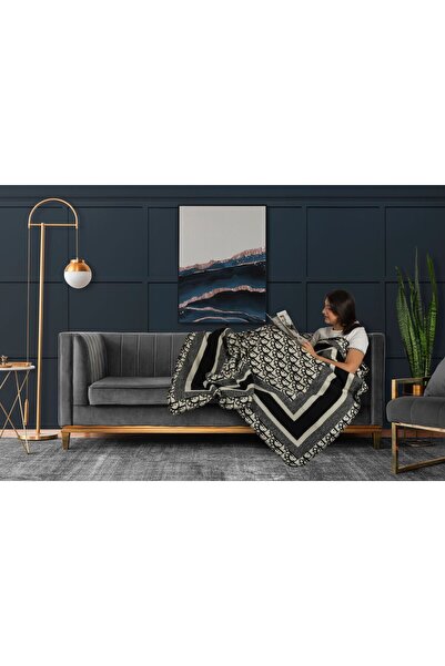 naranja home D desen özel yün battaniye