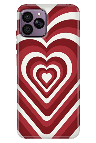 HİKİNG A41 Uyumlu Kılıf Desenli TPU Cover Silikon Kalp