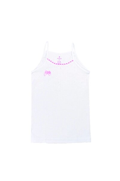 Ceylanoğlu Ribana Pink Pompom Rope Strapped Girl's Undershirt 9-10 Years Old ...